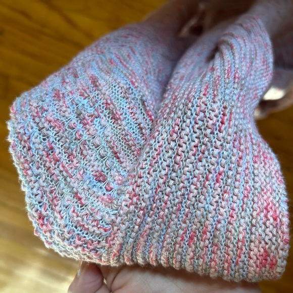 Catherines Open Front Cardigan Sweater Womens Plus Size 1X Pink Short Sleeve - Picture 8 of 8